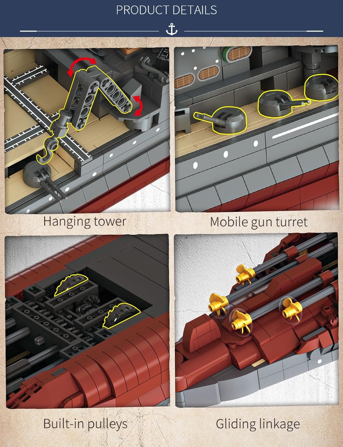 SEMKY Military Series Queen Elizabeth Class MOC Building Blocks and Engineering Toy（2277 Pieces）,WW2 Warship Fan