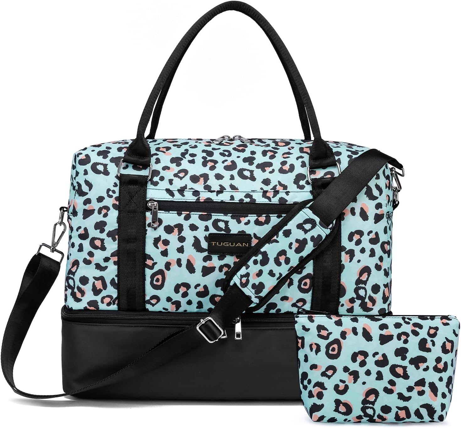 TUGUAN Travel Duffle Bag, Weekender Overnight Bag for