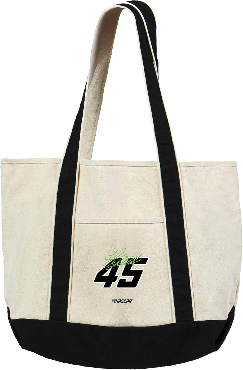 Northwest NASCAR Number Black Canvas Tote with Colored Strap