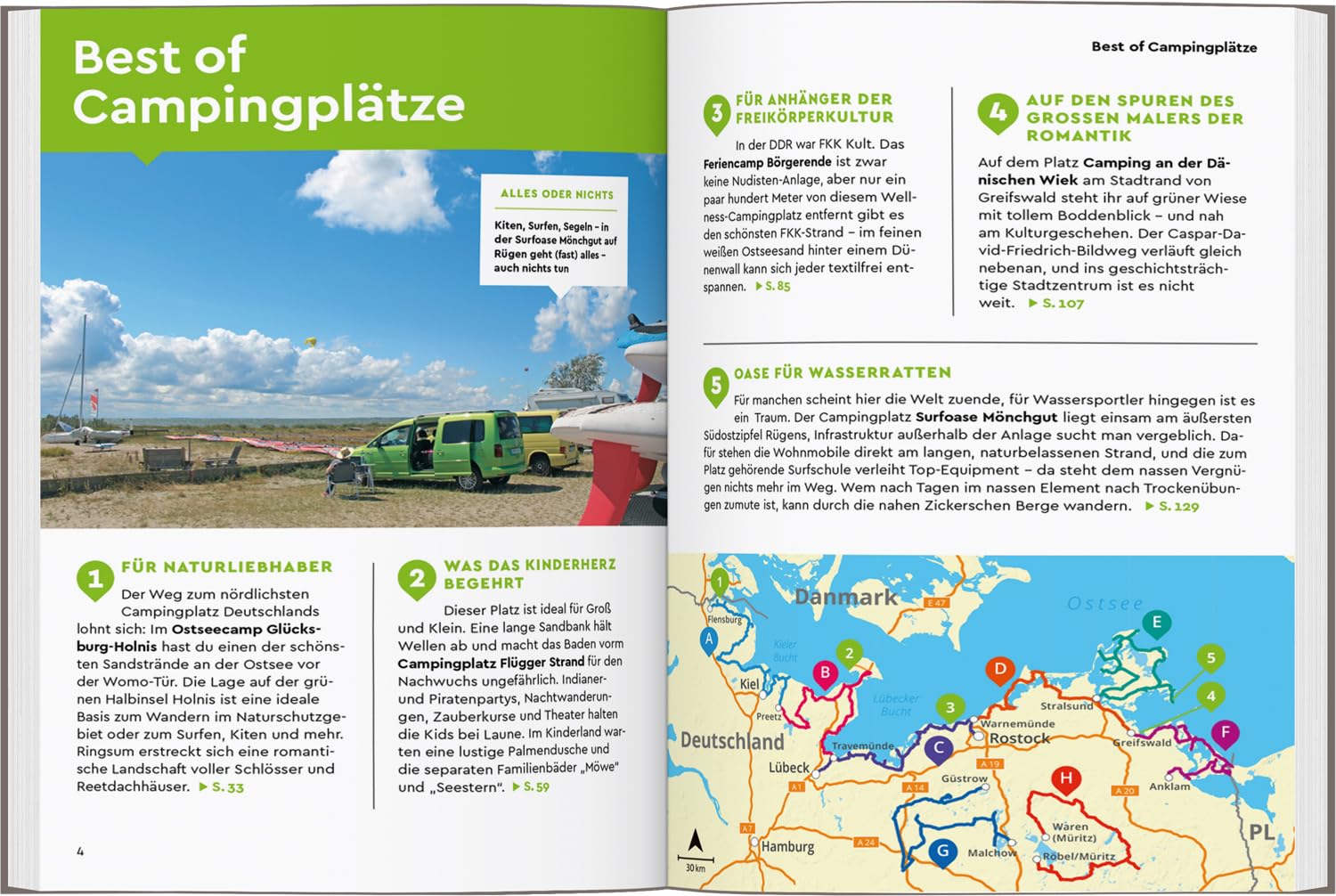 MARCO POLO Camper Guide Ostseeküste & Mecklenburgische Seenplatte: Insider-Tipps für deine Wohnmobil-Touren