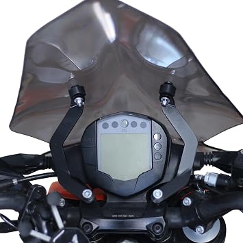 GP Kompozit Windshield Windscreen Transparent Compatible For KTM 250 Duke / 200 Duke 2017-2023 46 cm