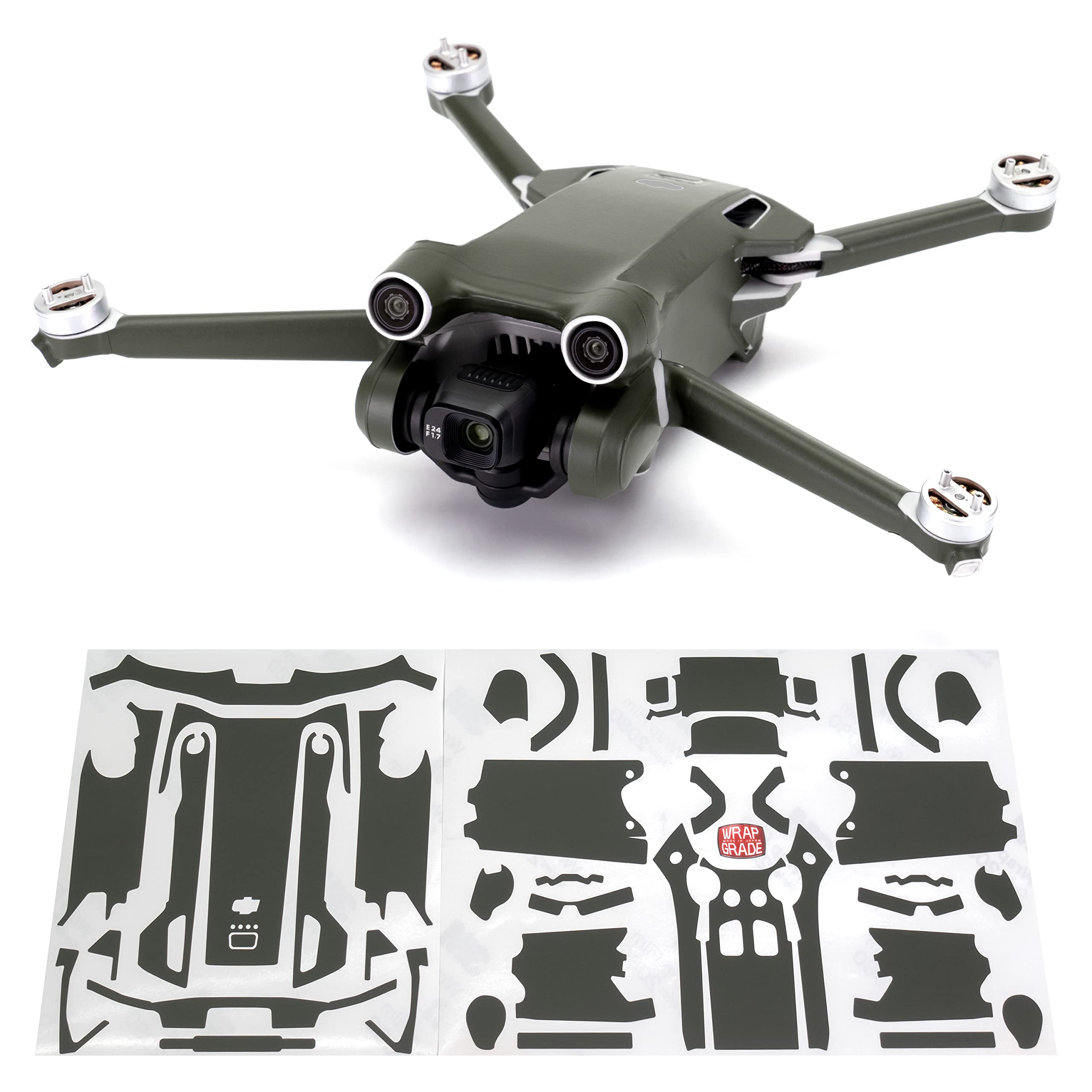 WRAPGRADE Skin Compatible with DJI Mini 3 Pro (ARMY GREEN)