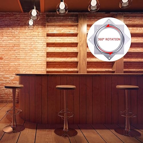 Miniatura 7 de Lazy Susan Hardware - Paquete de 8 rodamientos giratorios de 6 pulgadas de grosor de 516 pulgadas de grosor, placa giratoria de rodamientos