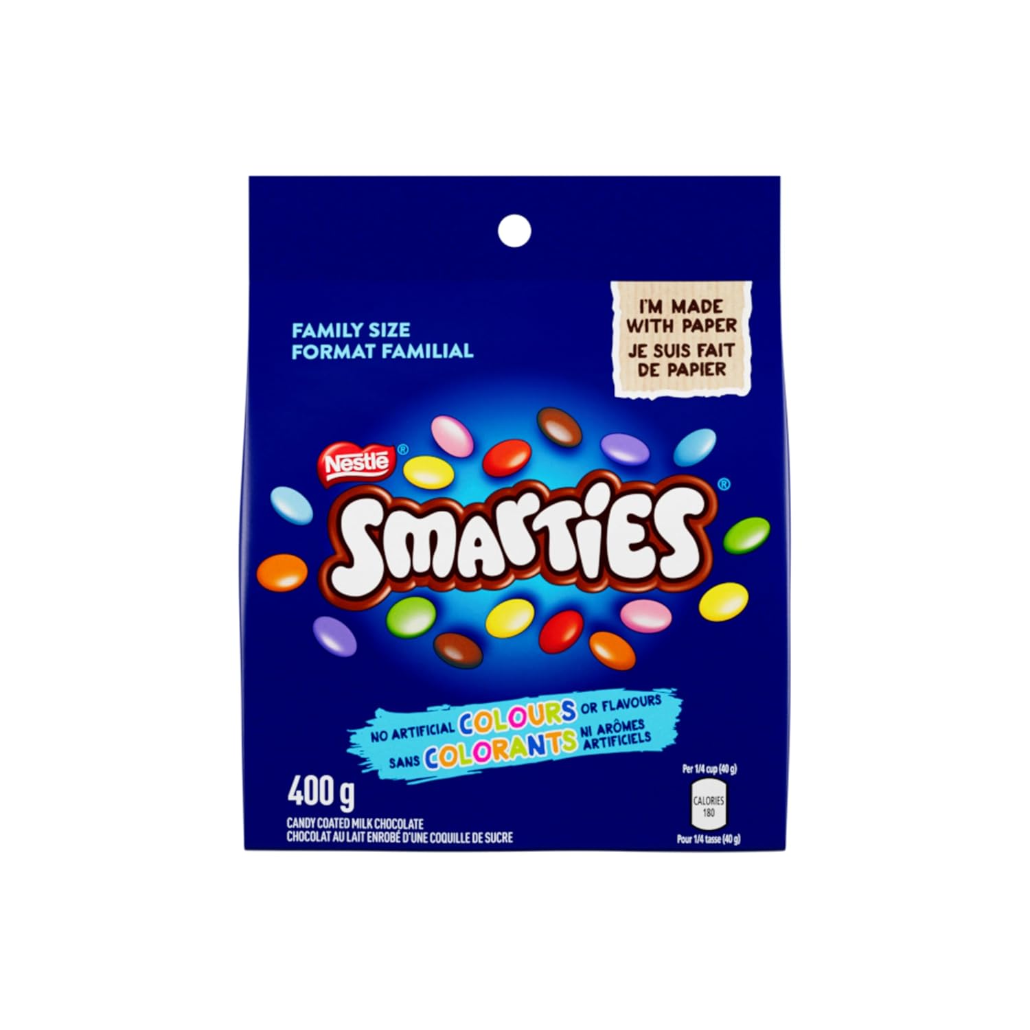 Nestle Smarties Pop'N Pour Sharing Bag, 400g/14.1 oz., {Imported from Canada}