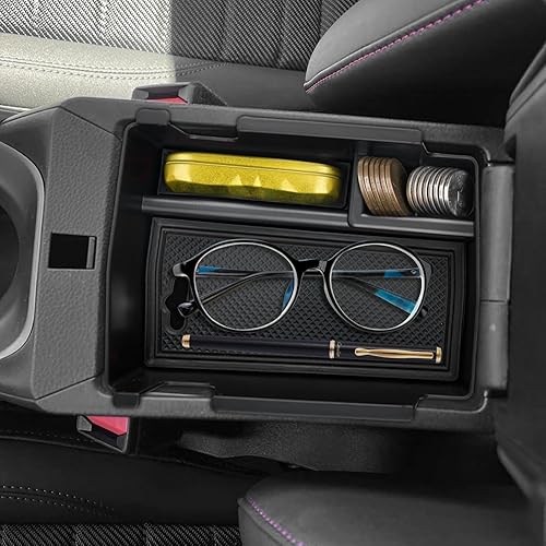 Miniatura 3 de SXCY Organizador de consola central para Jeep Compass 2023 2024Dodge Hornet para Jeep Compass 2022 2023 2024, accesorios reposabrazos consola