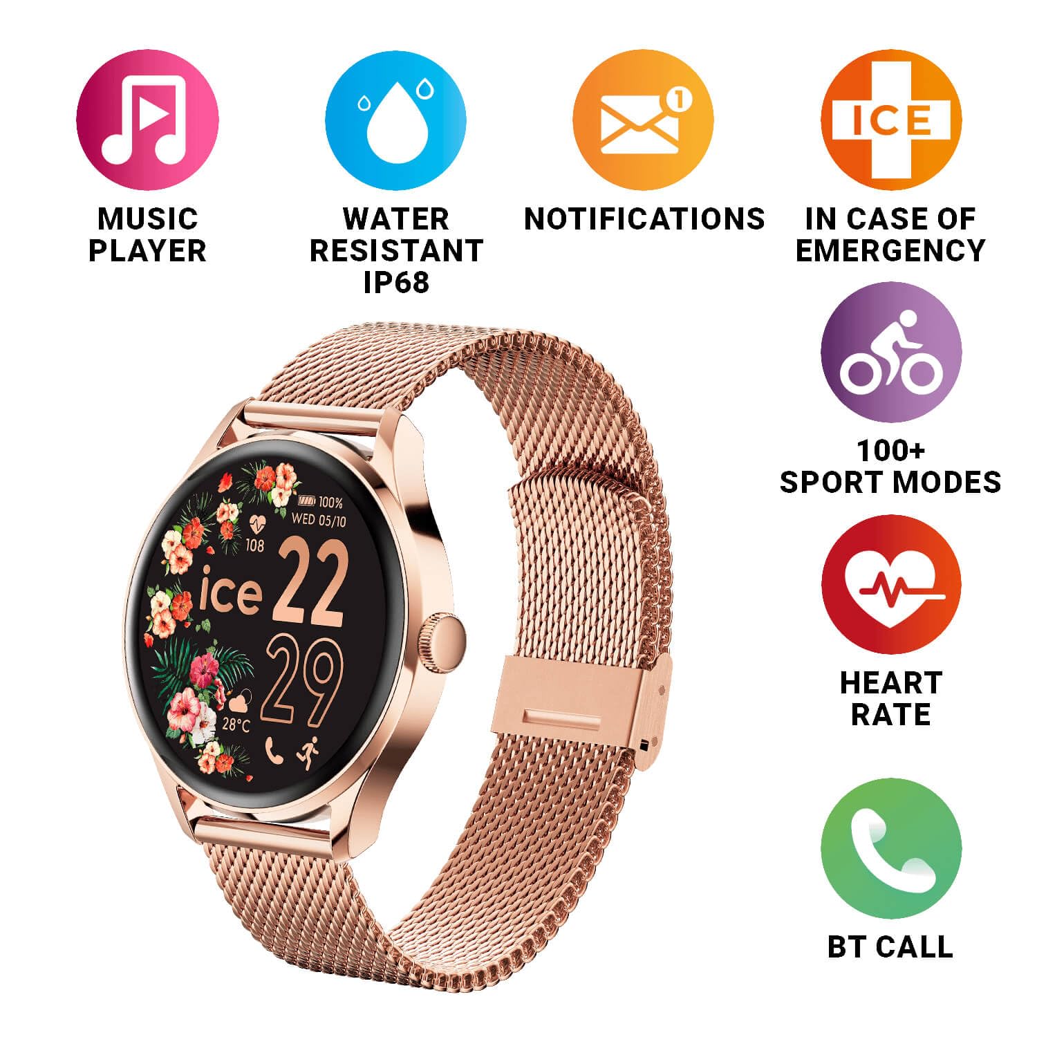 ICE-WATCH - ICE smart 2.0 - Orologio connesso rotondo (1,20 pollici)