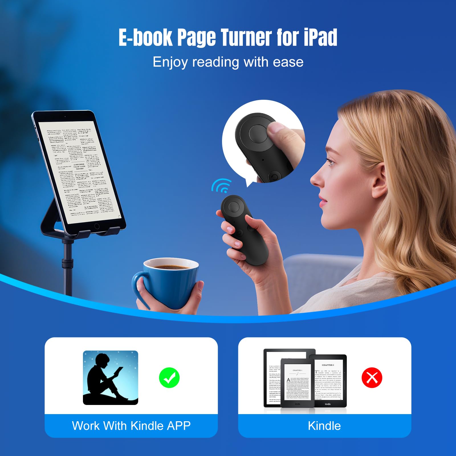 Air Mouse Bluetooth Remote Control with Touch Screen