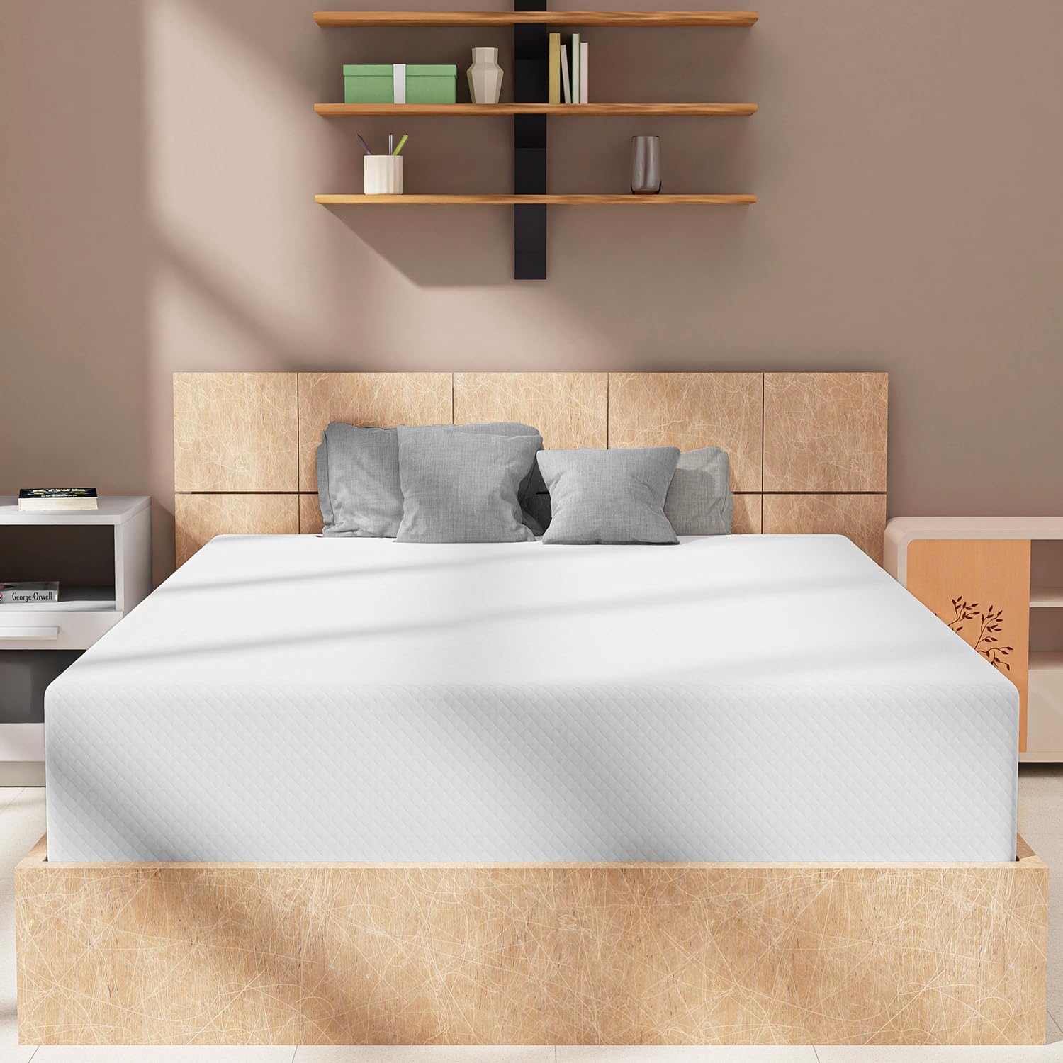6 Inch Full Mattress Memory Foam Mattress Gel Mattress Bed-in-a-Box CertiPUR-US Certified for Cooler Sleep Pressure Relief Breathable Comfortable Bed Mattress, 75”x54”x6”