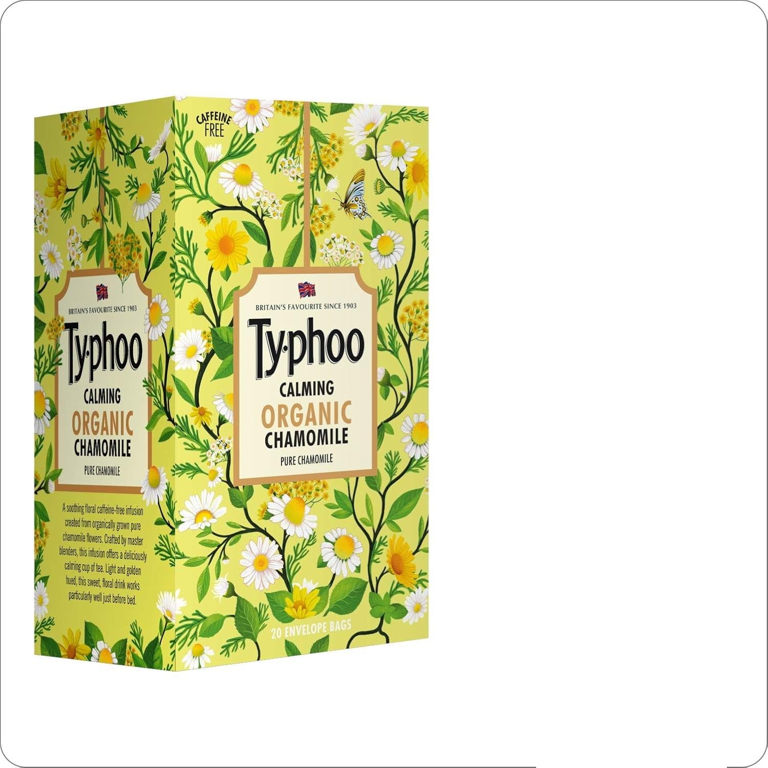 Typhoo Calming Organic Chamomile Tea with Pure Chamomile 20 Tea Bags Amazon.in Grocery