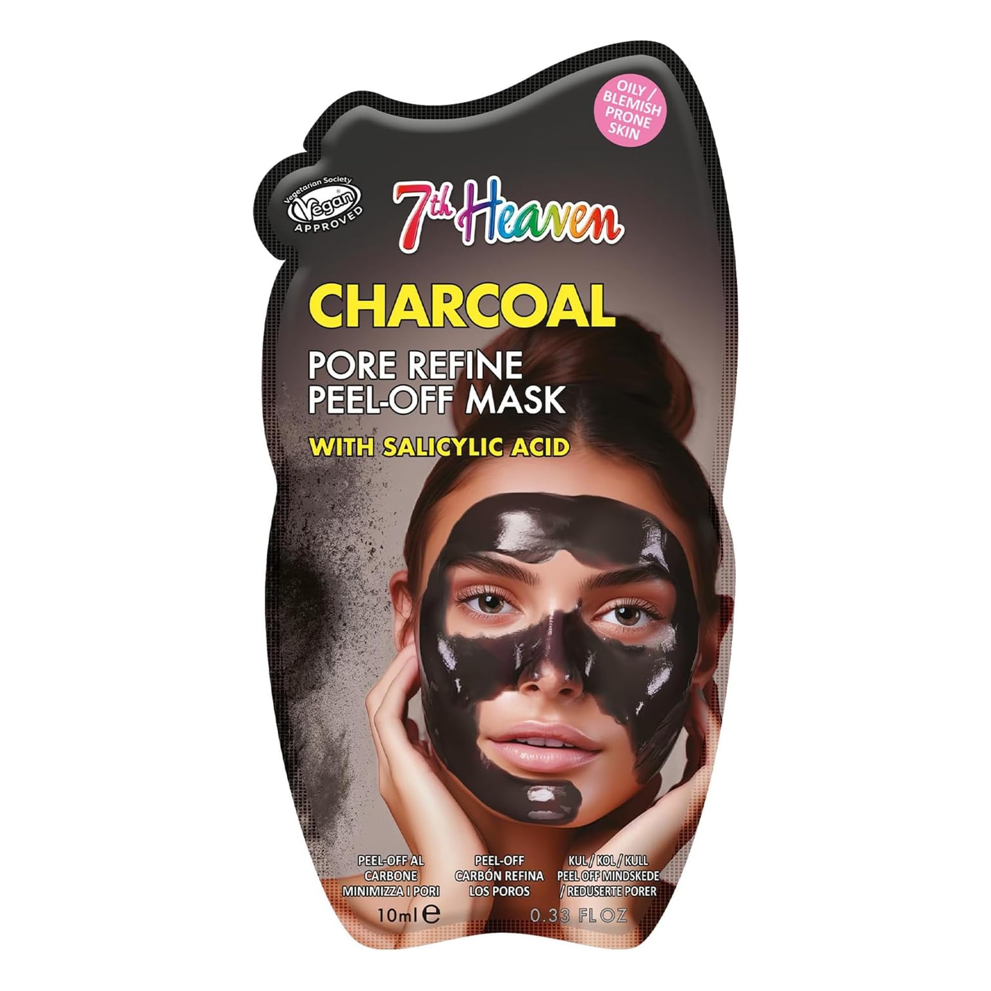7th Heaven Charcoal Peel-Off Face Mask with Salicylic Acid for Oily Skin