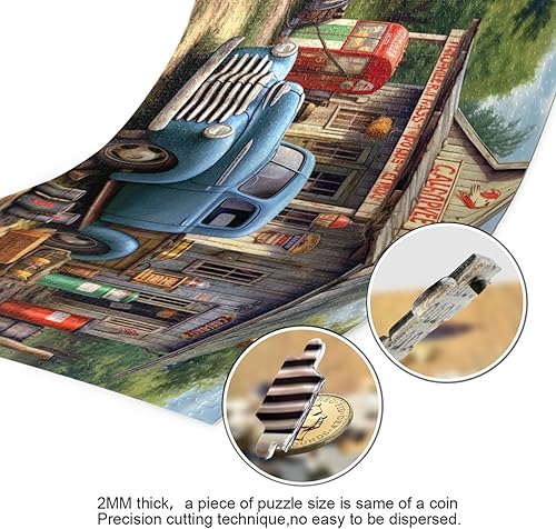 Miniatura 3 de Rompecabezas de camión de granja de 500 piezas para adultos, rompecabezas educativos de aprendizaje, juguetes familiares difíciles y desafiantes con