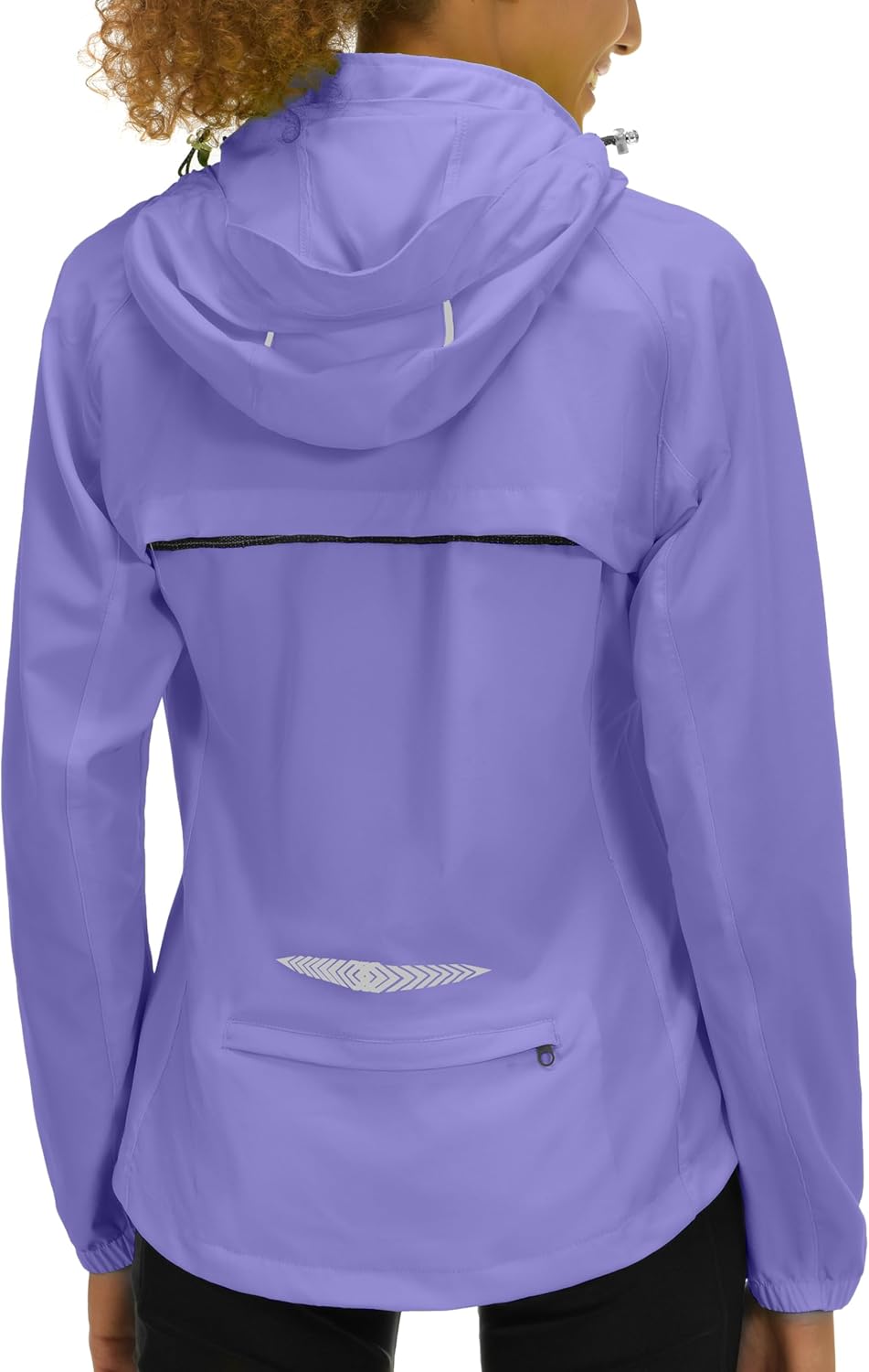 Little Donkey Andy Women's Lightweight Waterproof Cycling Jacket with Removable Sleeves & Hood for Biking Running Golf