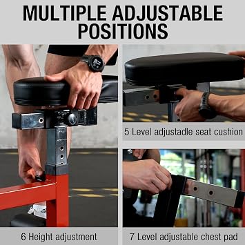 Mikolo Plate Loaded Seated Row Machine for Home Gym, 400LB Capacity, Independent Arms & Adjustable Seat for Full Back Workout