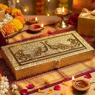 DELHI DEZIGNS Pack of 1 Designer shagun Cash Box for Gifting on Wedding/Engagement/Birthday/Festival/Return Gift with MDF ... Price In India