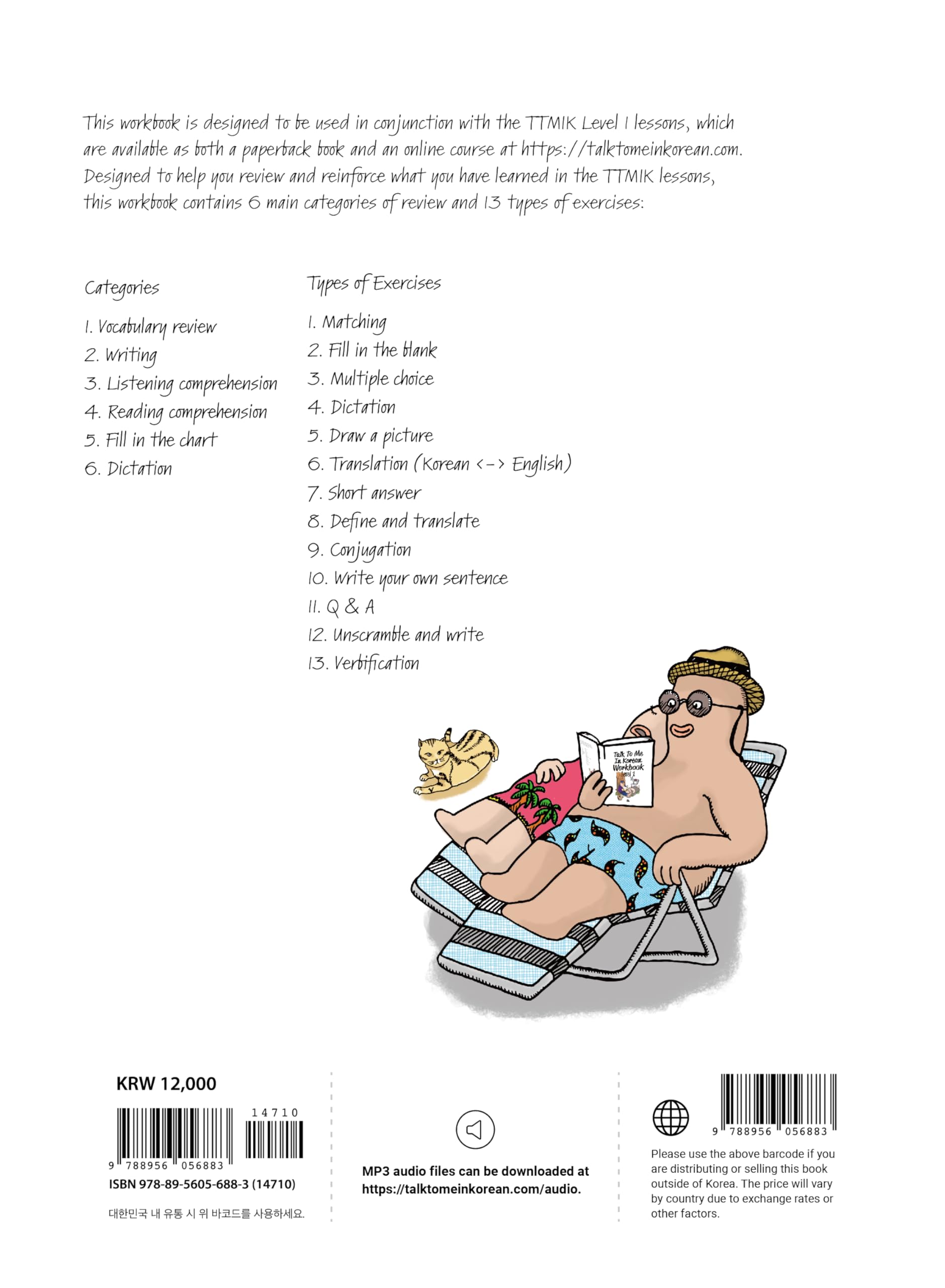 Talk To Me In Korean Workbook - Level 1: New Edition