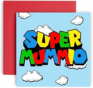 Huxters Birthday Cards for Women – Super Birthday Mummy Happy Birthday Card for Birthday, Mother’s Day – Mummy Birthday Card with Lovely Red Envelope – Funny Birthday Card (Mummy)