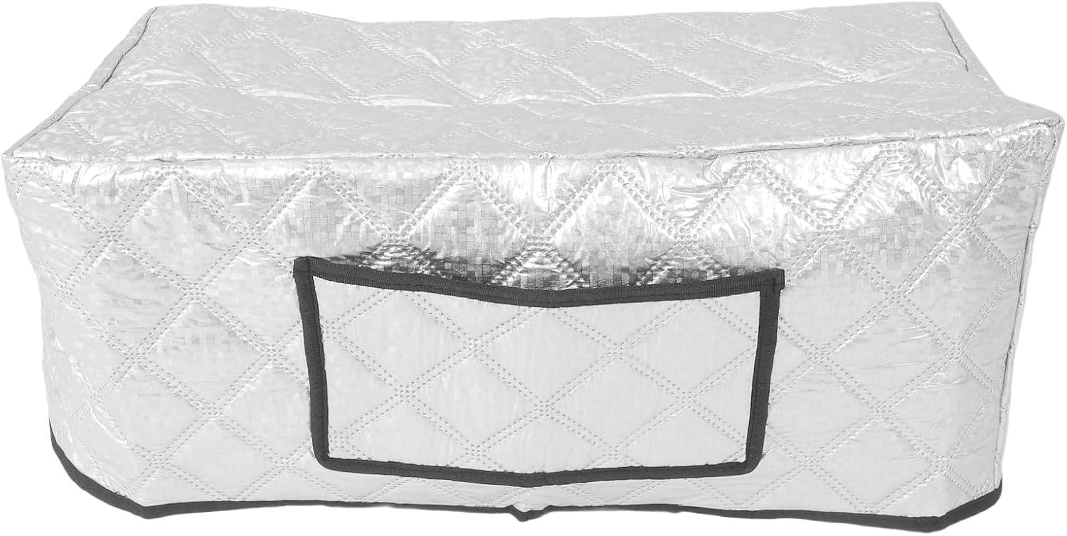 Sewing Machine Dust Cover Silver Protective Case for Electric Machines