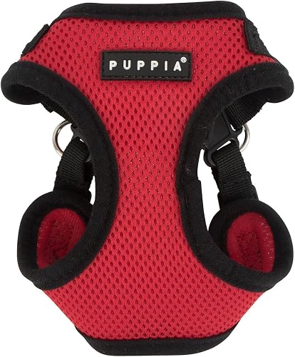 Puppia PARA-HC1533-RD-L Red Soft Harness C Pet-Vest-Harnesses, LARGE