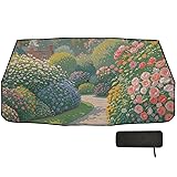 Oil Painting Summer Color Mysterious Garden Designed Windshield Sun Shade Cover Folding as seen on tv Products Window Visors for Cars accesorio para Autos Interior