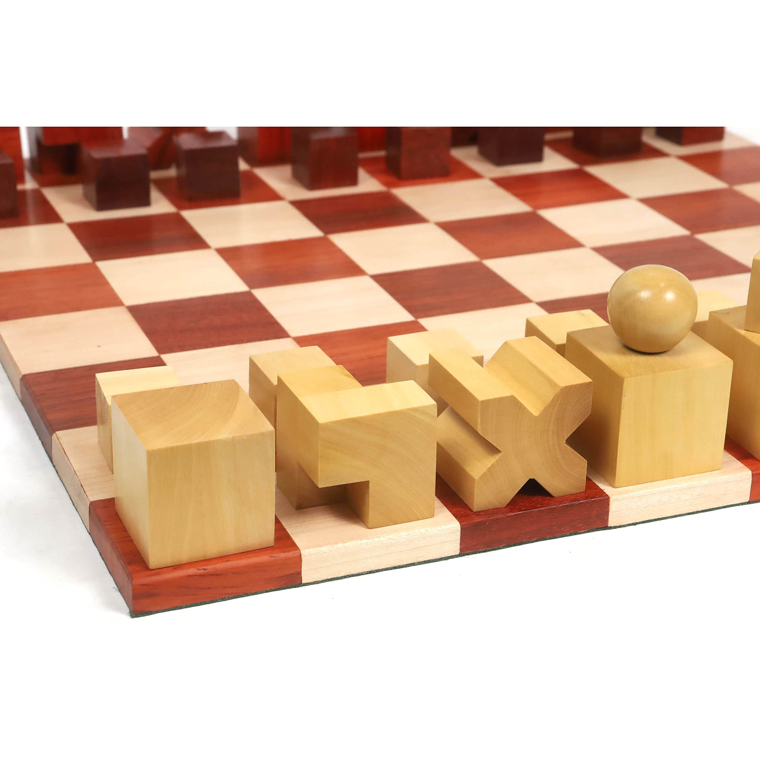 Royal Chess Mall - Juego de ajedrez Bauhaus Reproducido 1923 - Juego de ajedrez de palisandro y tablero de ajedrez