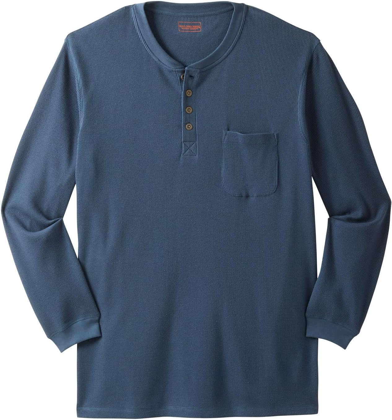 Boulder Creek by Kingsize Men's Big & Tall Tall Thermal Pocket Longer-Length Henley