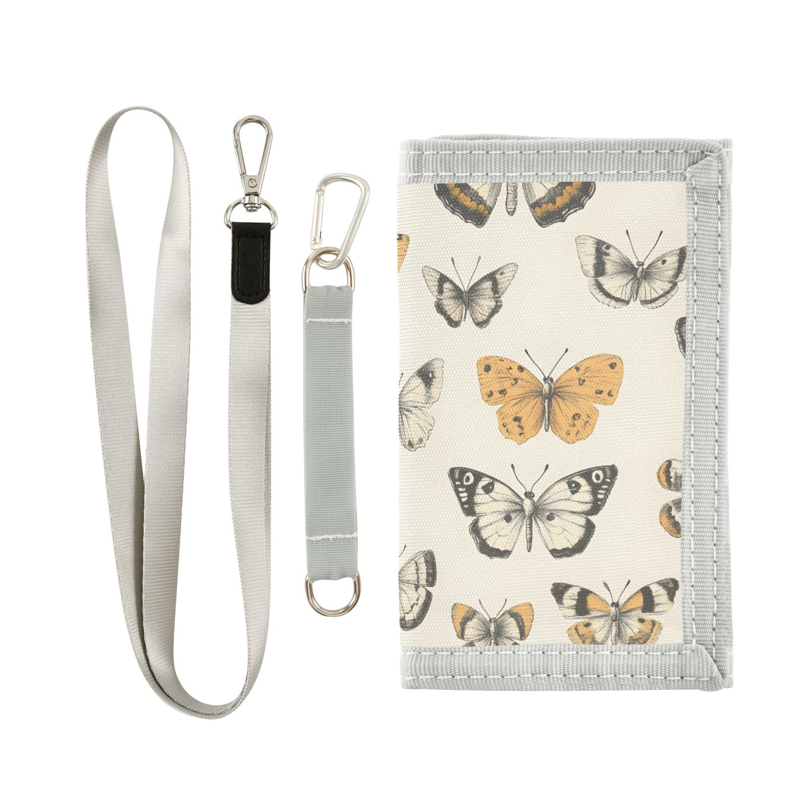 ALAZA Kids Wallets for Boys Girls Toddler Trifold Wallet Children Small Moth with Zipper Coin Pocket