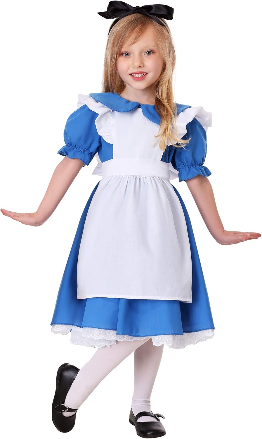 Fun Costumes Deluxe Toddler Alice in Wonderland Costume Alice in Wonderland Dress for Girls 6mo - Image 4