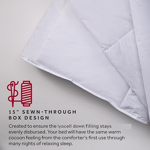 Miniatura 4 de Marriott Exclusivo relleno de edredón de plumón, edredón de plumón sin alérgenos con diseño de caja cosida, tamaño Queen