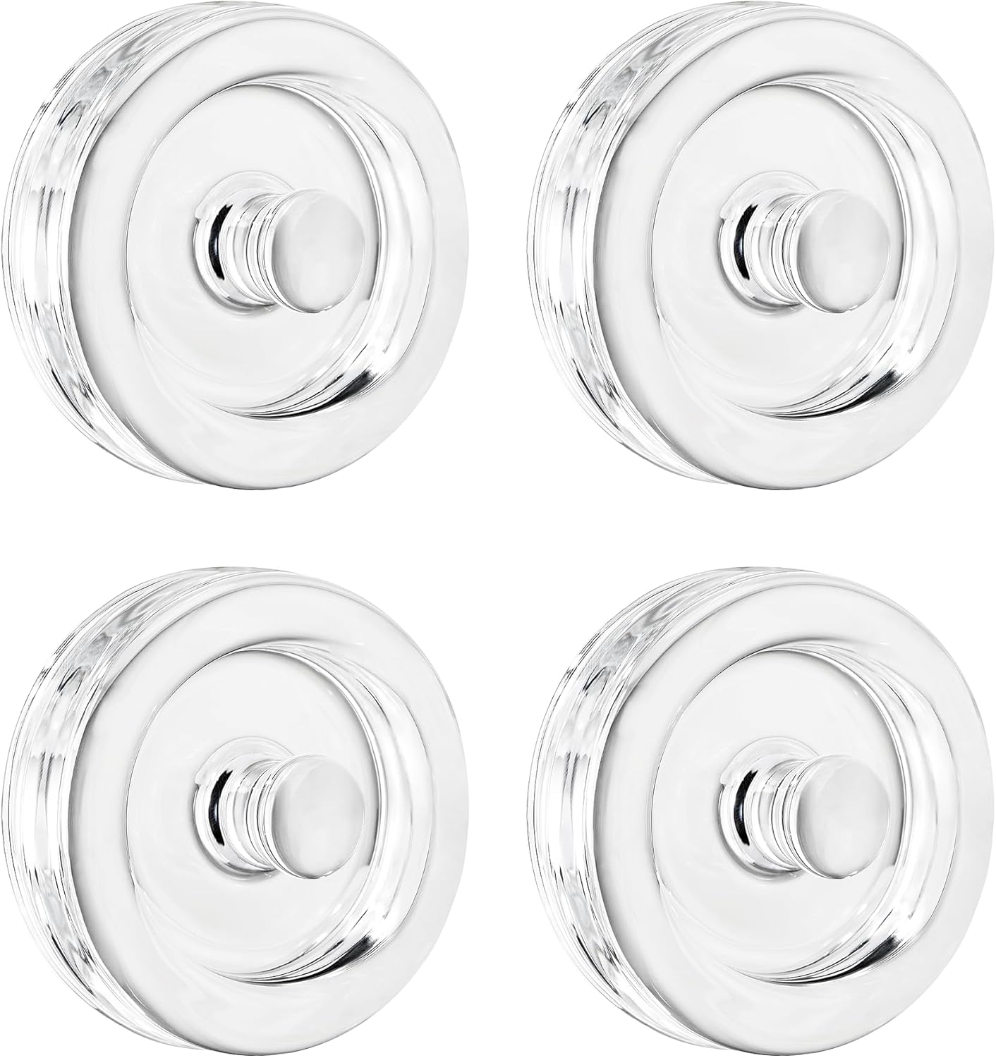 JILLMO Glass Fermentation Weights for Wide Mouth Mason Jars, 4 Pack