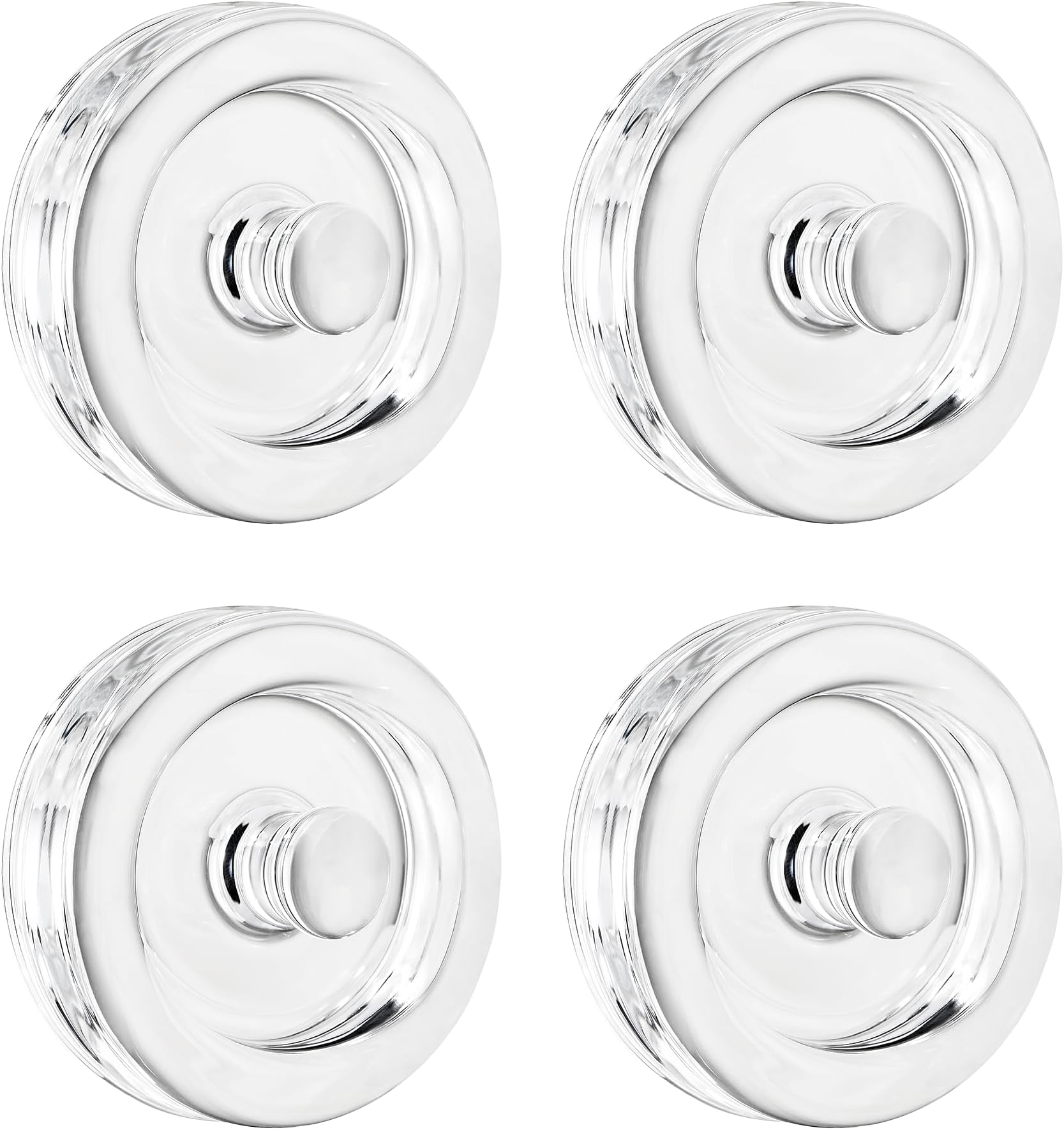 Jillmo 4 Pack Glass Fermentation Weights with Easy Grip Handle for Wide Mouth Mason Jar, Perfect for Fermenting Sauerkraut, Vegetables, Pickles and Other Fermented Food