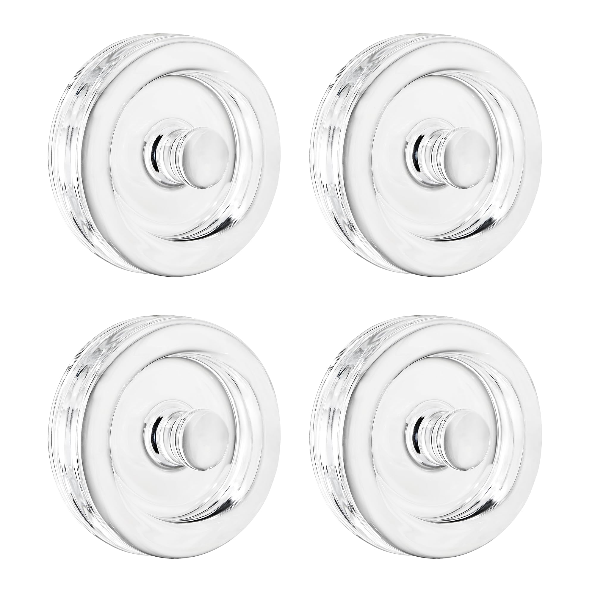 Jillmo 4 Pack Glass Fermentation Weights with Easy Grip Handle for Wide Mouth Mason Jar, Perfect for Fermenting Sauerkraut, Vegetables, Pickles and Other Fermented Food