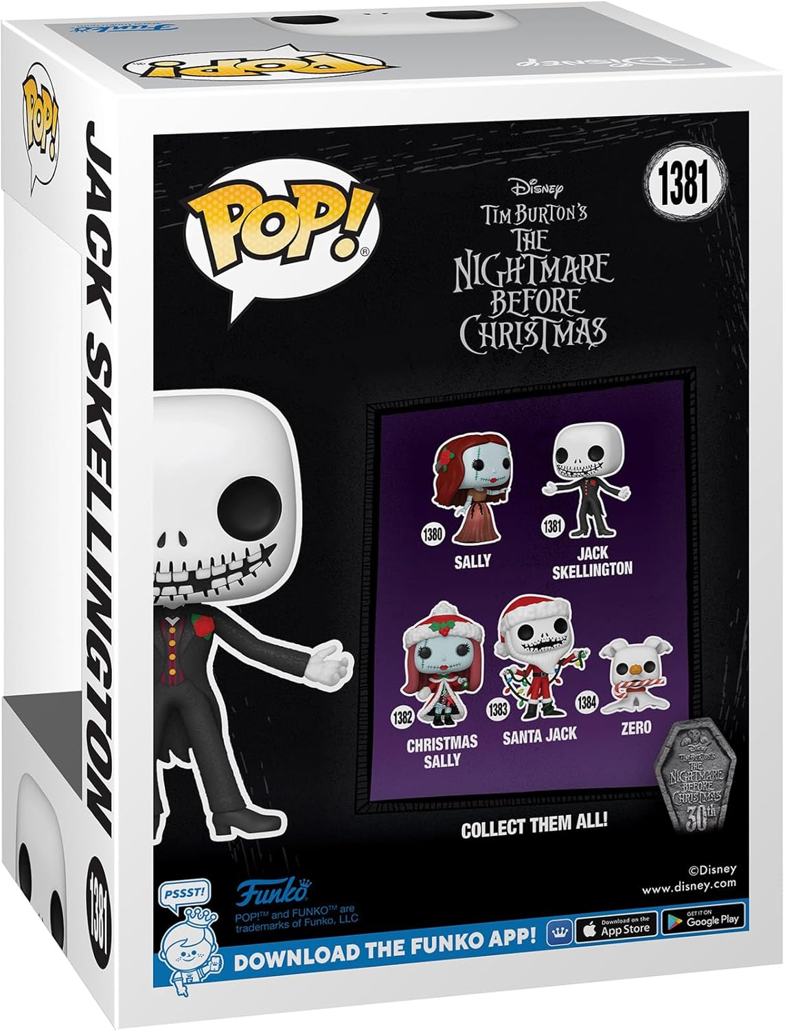Funko POP! Disney: The Night Before Christmas 30th - Formal Jack Skellington - Collectable Vinyl Figure - Gift Idea - Official Merchandise - for Kids & Adults