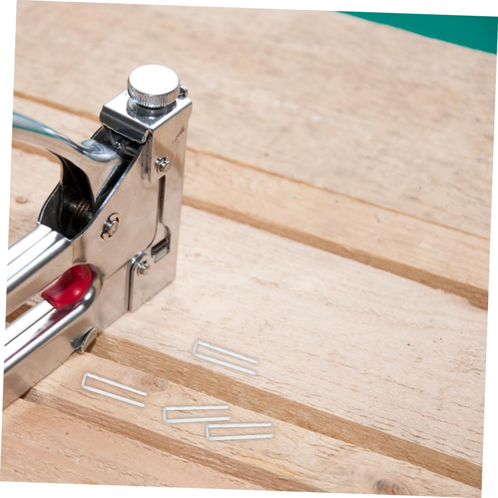DOITOOL Agrafes en U pour Bois et Plastique, Fer Galvanisé Argenté, Faciles à Utiliser, pour Bricolage et Fabrication de Meubles