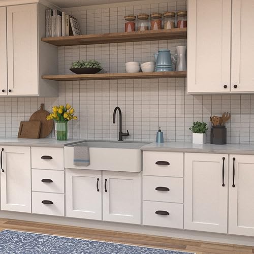 Miniatura 4 de Hickory Hardware Perillas rústicas, manijas para puertas de gabinetes de cocina, cajones de tocador, tocador de baño, mesitas de noche y armarios,