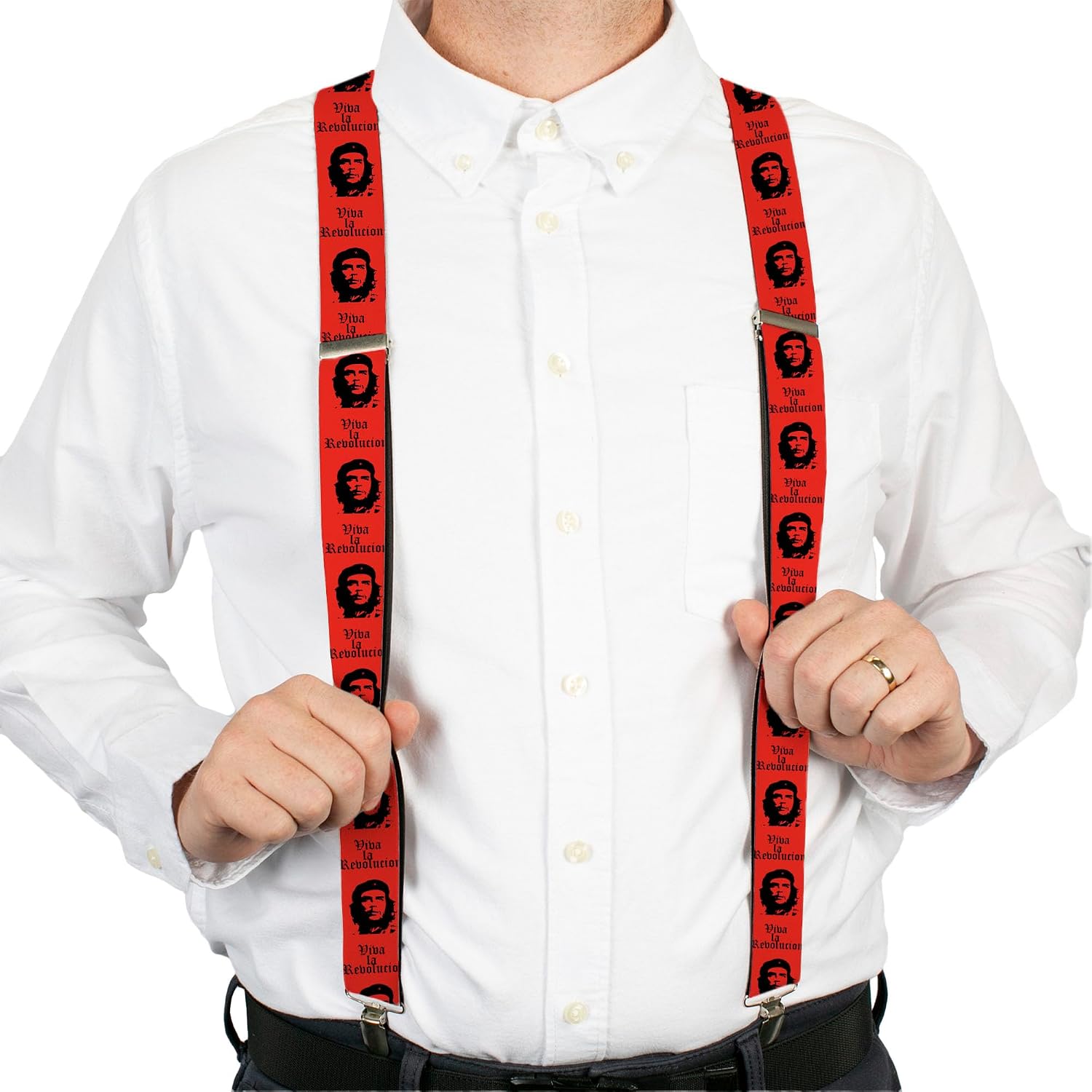 Buckle-Down Suspenders, Che Red Black