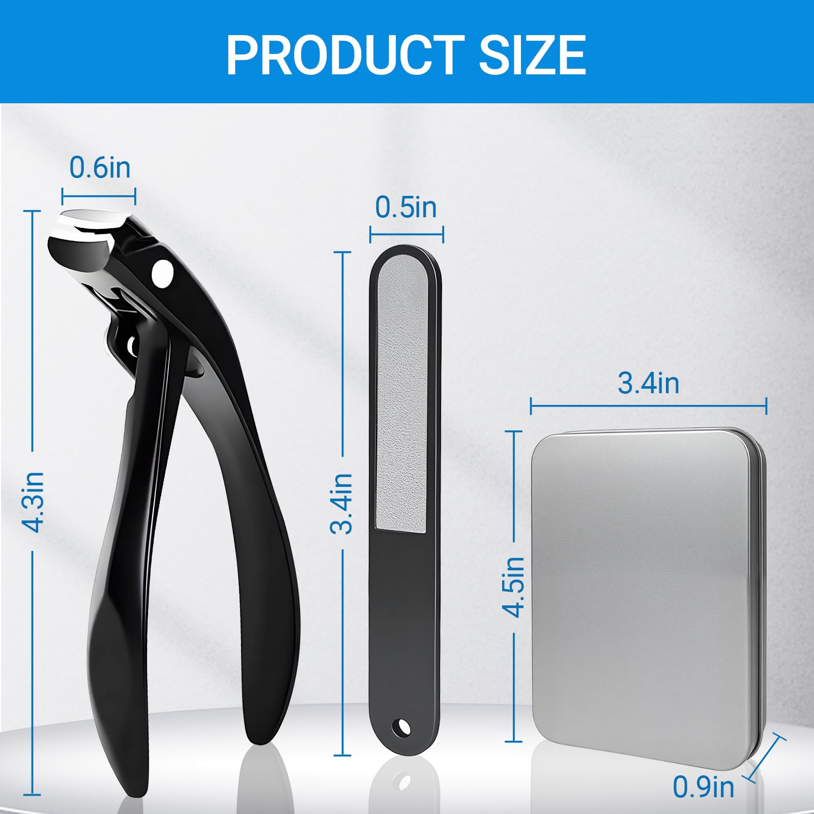 Senior Toenail Clippers - Long Handle, Easy Grip -8 Senior Toenail Clippers - Long Handle, Easy Grip -8