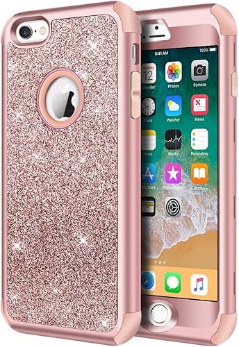 Hython Compatible con iPhone 66s, funda protectora resistente de cuerpo completo, carcasa rígida híbrida a prueba de golpes, funda protectora de