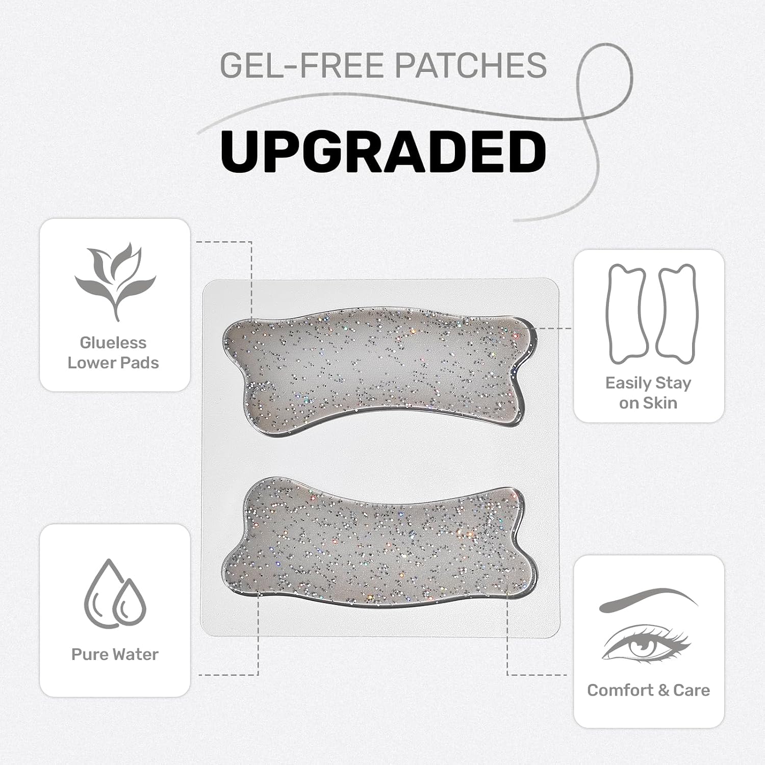 Korean Lash Lift Silicone Reusable Eye Patches Super Sticky Under Eye Patches Lash Lift Cover Eyelash Extension for Salon