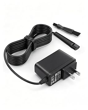 Charger Replacement for Braun Charger, 12V Power Cord Compatible with Braun Shaver Series 3/5/7/9/1/6/8, for Razor 3040S 340S 740S 7865 9290cc 9095cc and more models