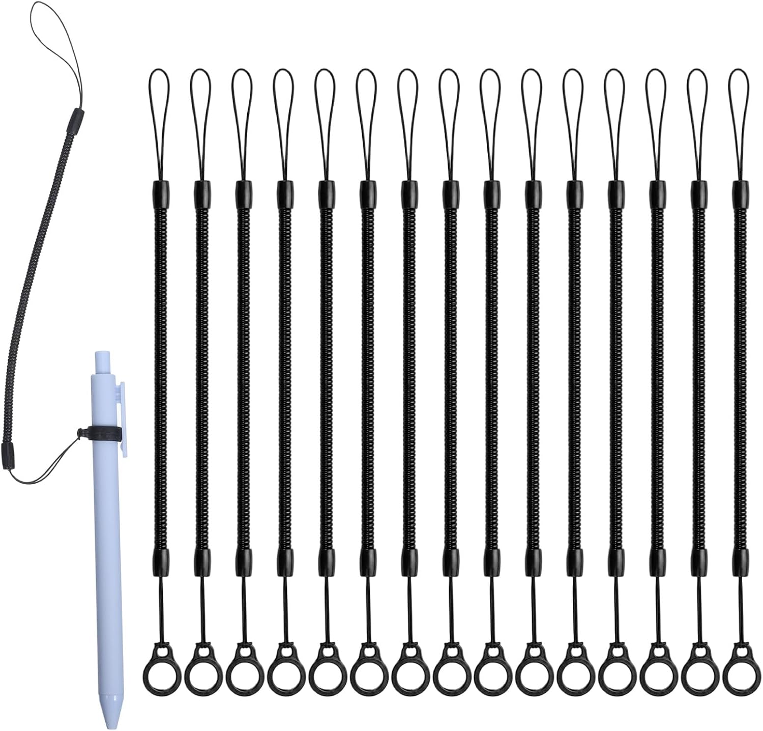 15 Pcs Pen Leash Pen Lanyard Elastic Retractable Pens Holder Leash