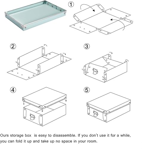 Miniatura 63 de SEEKIND Caja de almacenamiento con tapas y asas decorativas, 3 en 1, a prueba de humedad, plegable para ahorrar espacio, para ropa, cosméticos