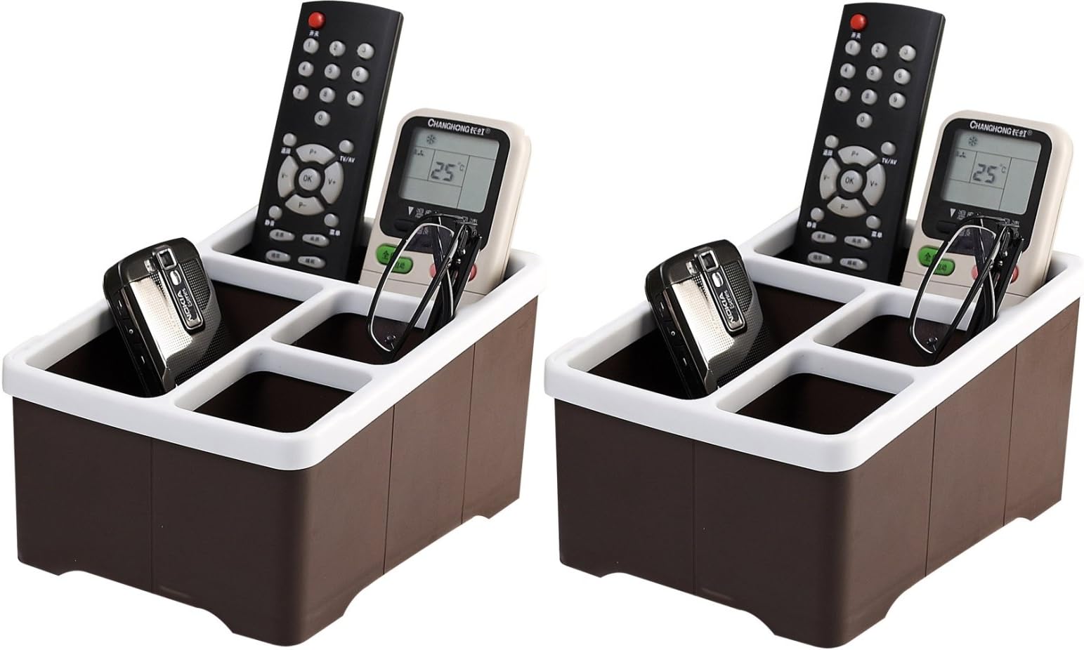 Lifestyle-YouLifestyle-You™ 2 Pcs Remote Control Organiser Stand Shelf Rack Holder Universal TV DVD AC_HH45A