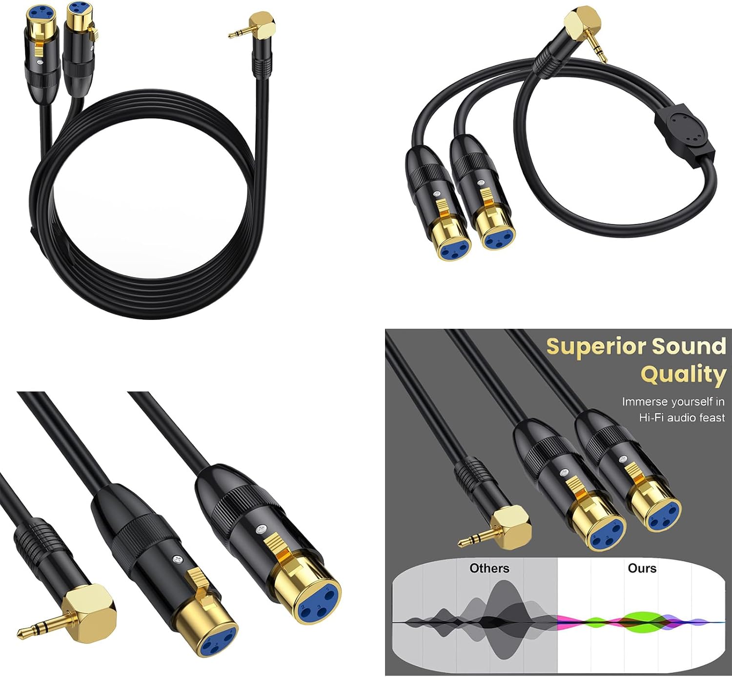CANARE マイクケーブル NEUTRIK 5m×6本(XLRケーブル（キャノンケーブル