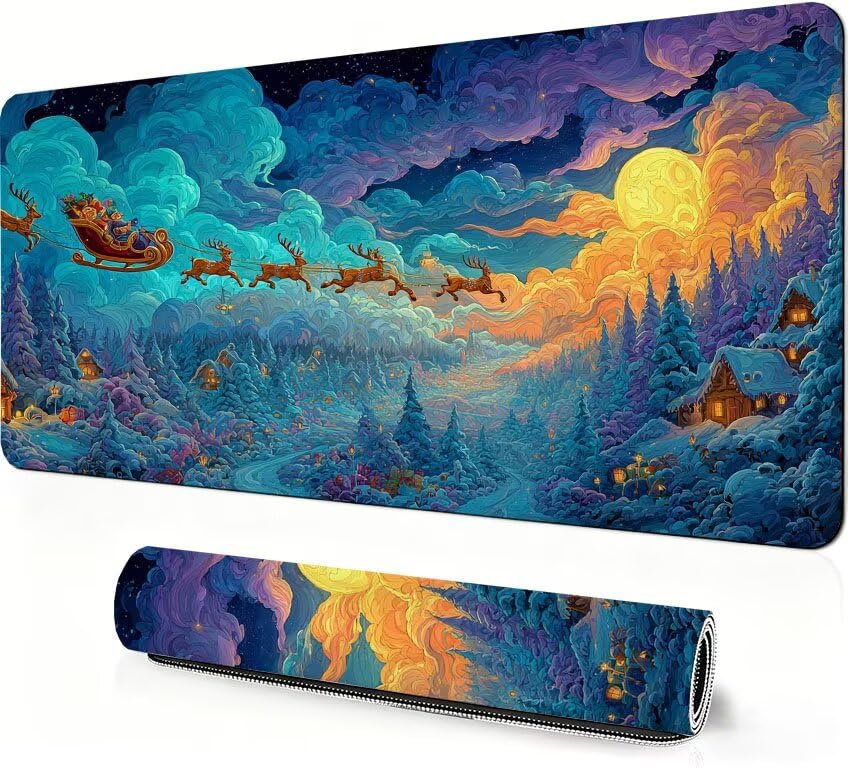 Tapis de souris XXL antidérapant pour stopper les glissements et fluidifier le mouvement