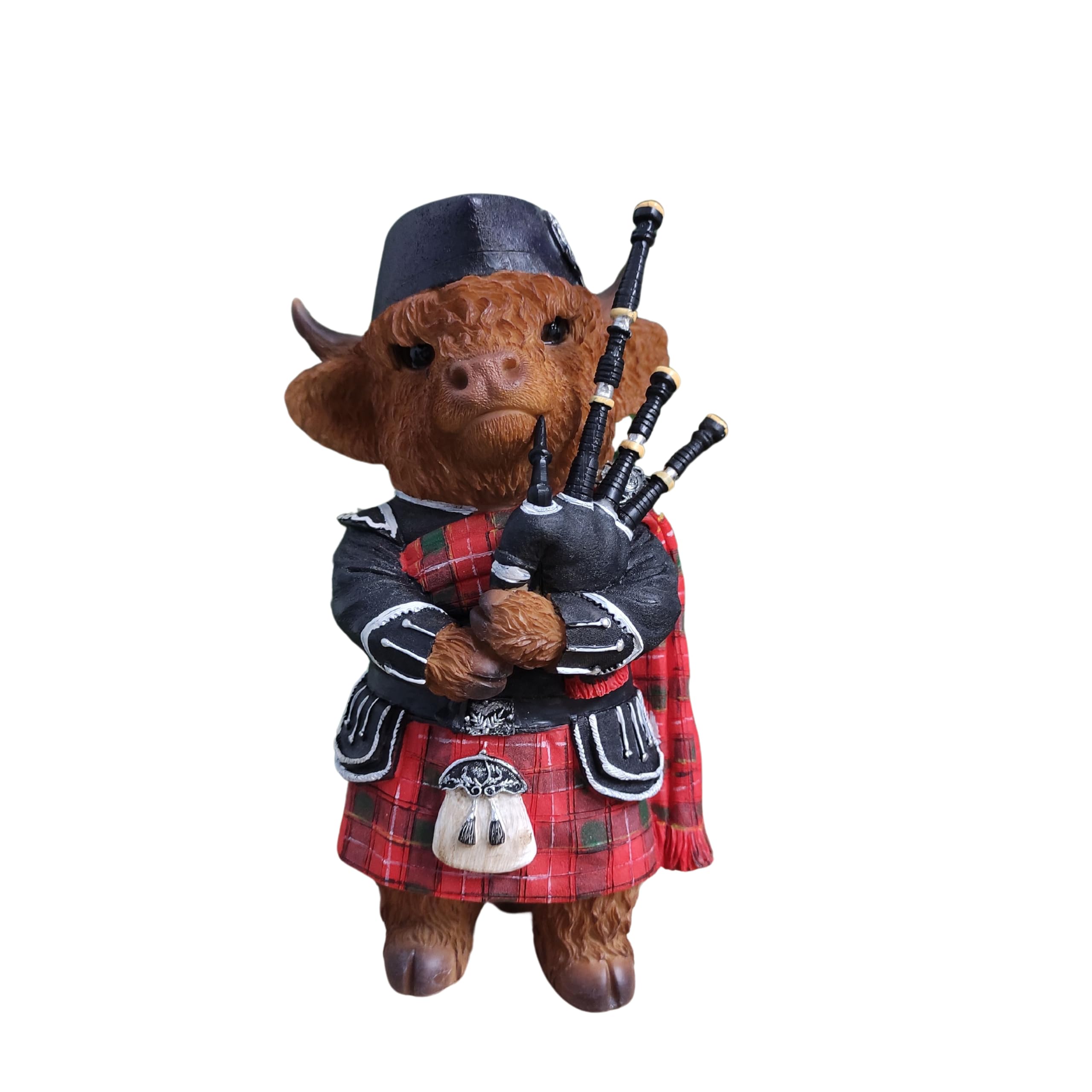 Vivid Arts - Highland Cattle Bagpiper - XHC-4004-D