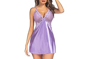 Women's V-Neck Silk Night Gown: Experience Exquisite Comfort in Luxurious Lace