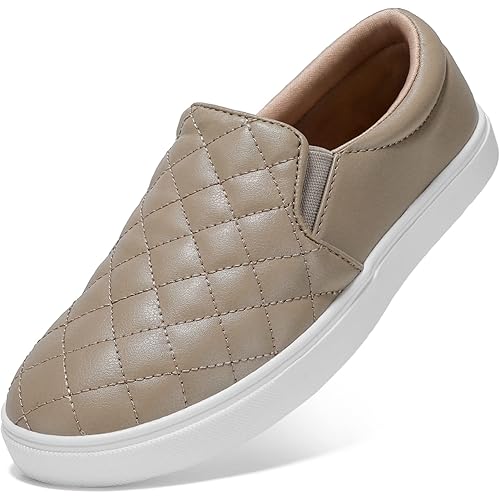 STQ Loafers for Women Memory Foam Slip On Sneakers Comfort Fall Shoes