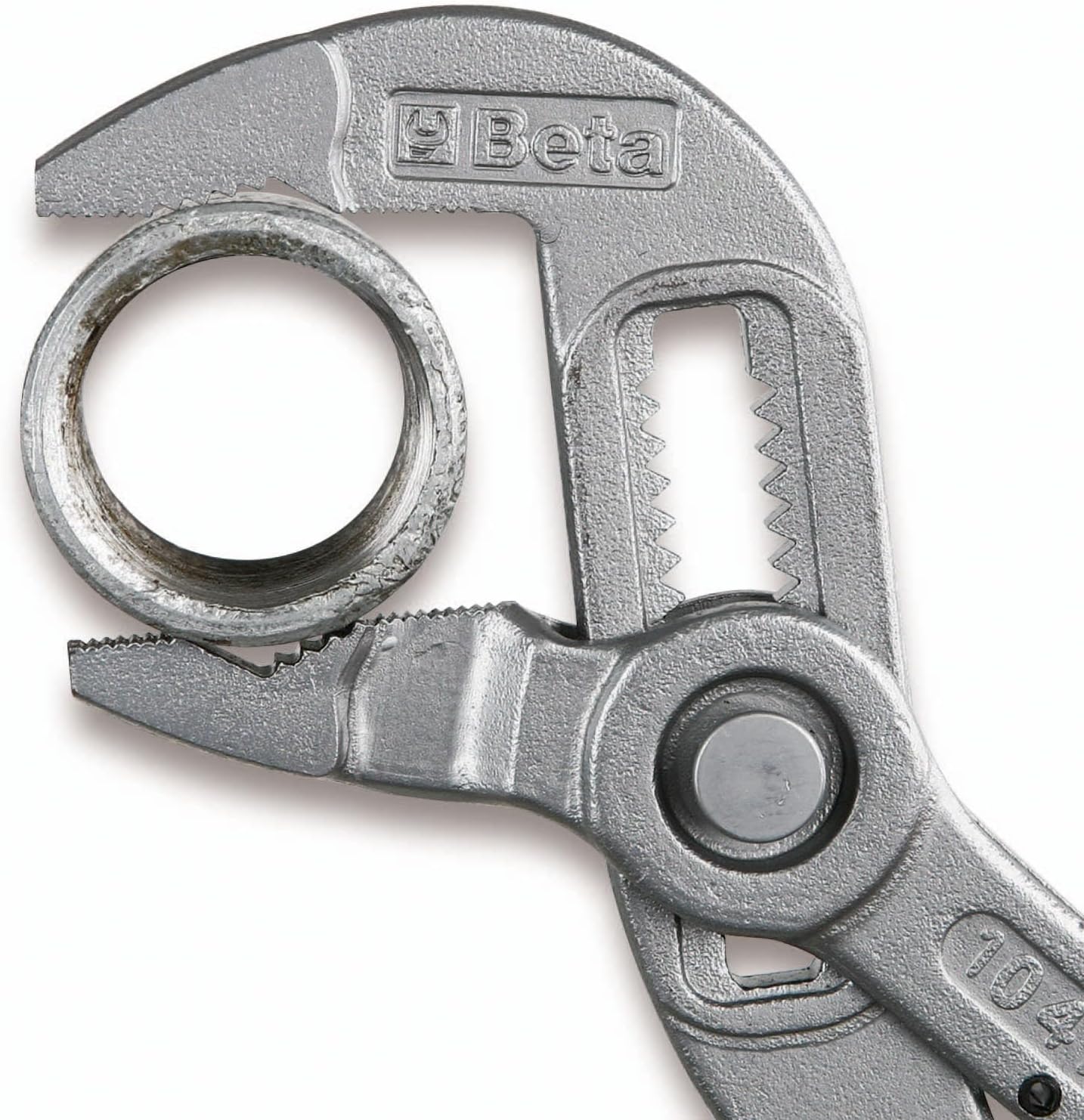 Beta 1047 7 Inch Slip Joint, Groove Joint Pliers, Push Button Adjustment