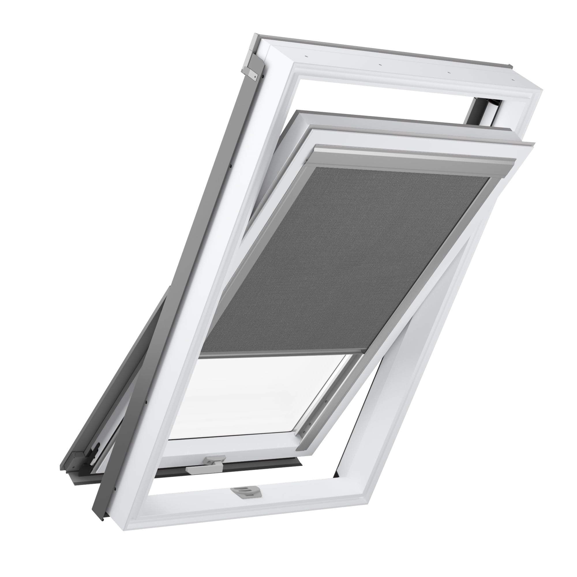 Store Occultant pour Fenêtre de Toit - Store pour Fenêtre de Toit - Compatible avec VELUX MK04 : GFL, GGL, GGU, GHL, GHU, GLL, GLU, GPU, GRL, GZL, VTL - 78x98 cm - Gris