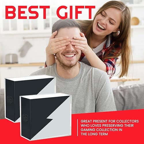 Vista 15 de EVORETRO Estuche protector de almacenamiento para Pokemon caja de refuerzo japonesa pequeña – Paquete de 5 vitrinas de plástico de 0.020 in